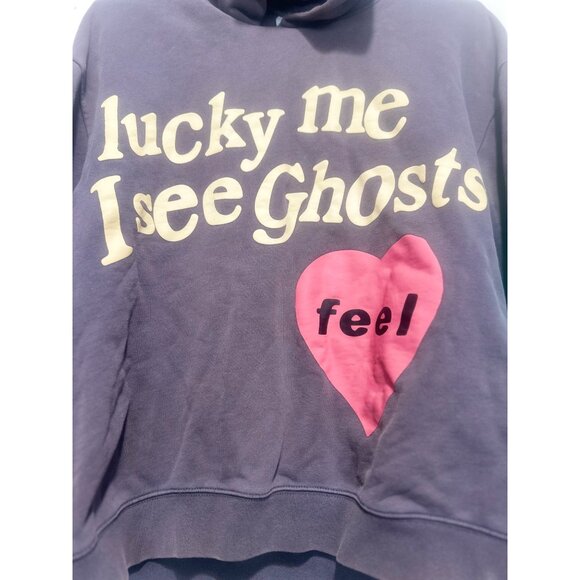 Lucky Me I See Ghosts Hoodie Kanye West x Kid Cudi Camp Flow Gnaw Medium Black - Picture 5 of 10
